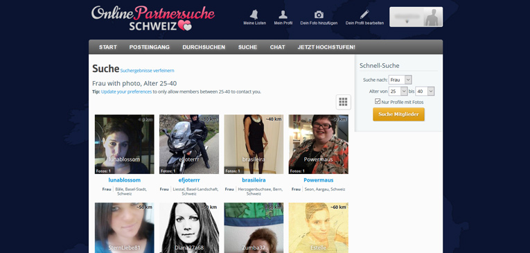 Onlinepartnersuche Schweiz